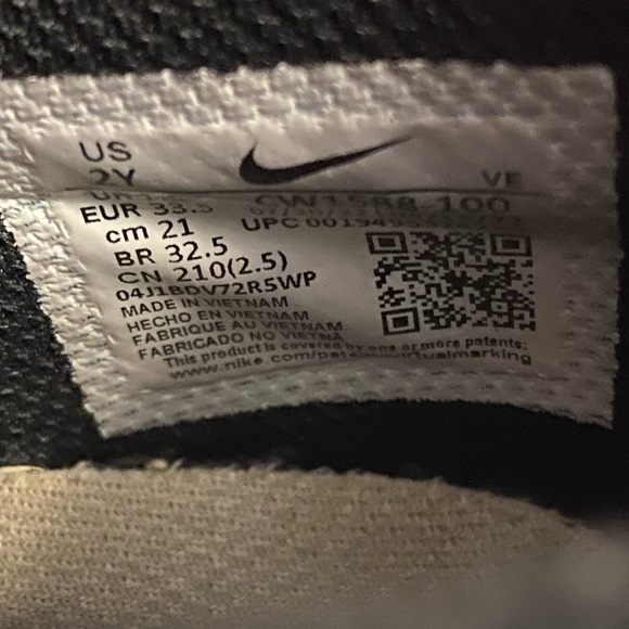 Nike Dunk Low Panda Black/White Kids Sneakers - SZ 2 Y - Picture 8 of 8